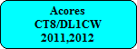 CT8/DL1CW 2011 & 2012